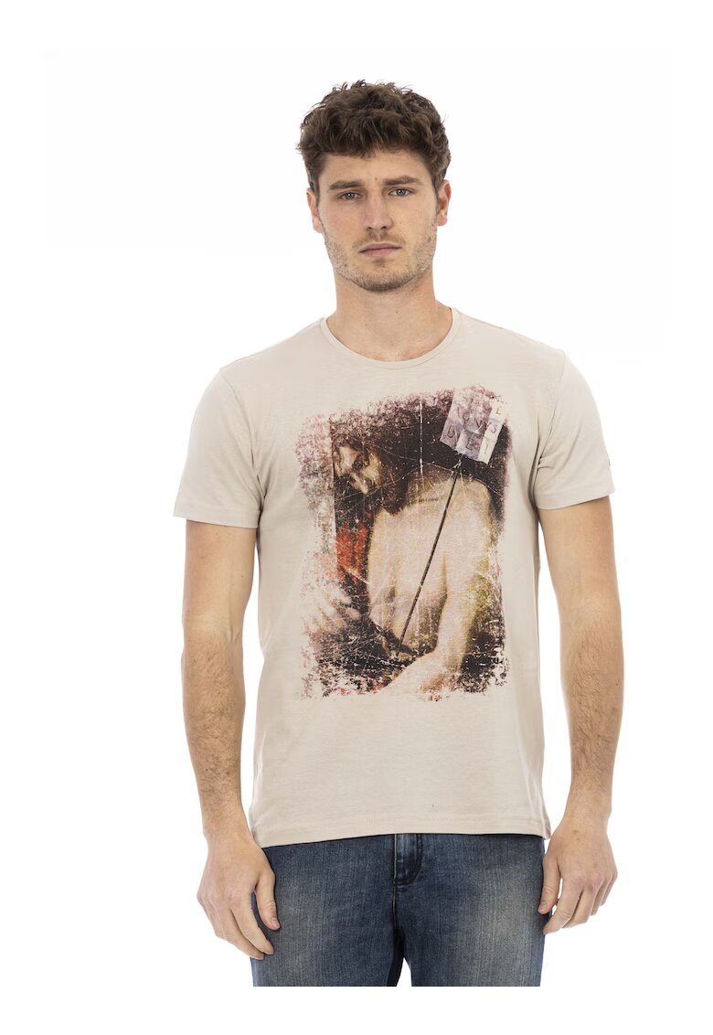 Trussardi Слим тениска с графика