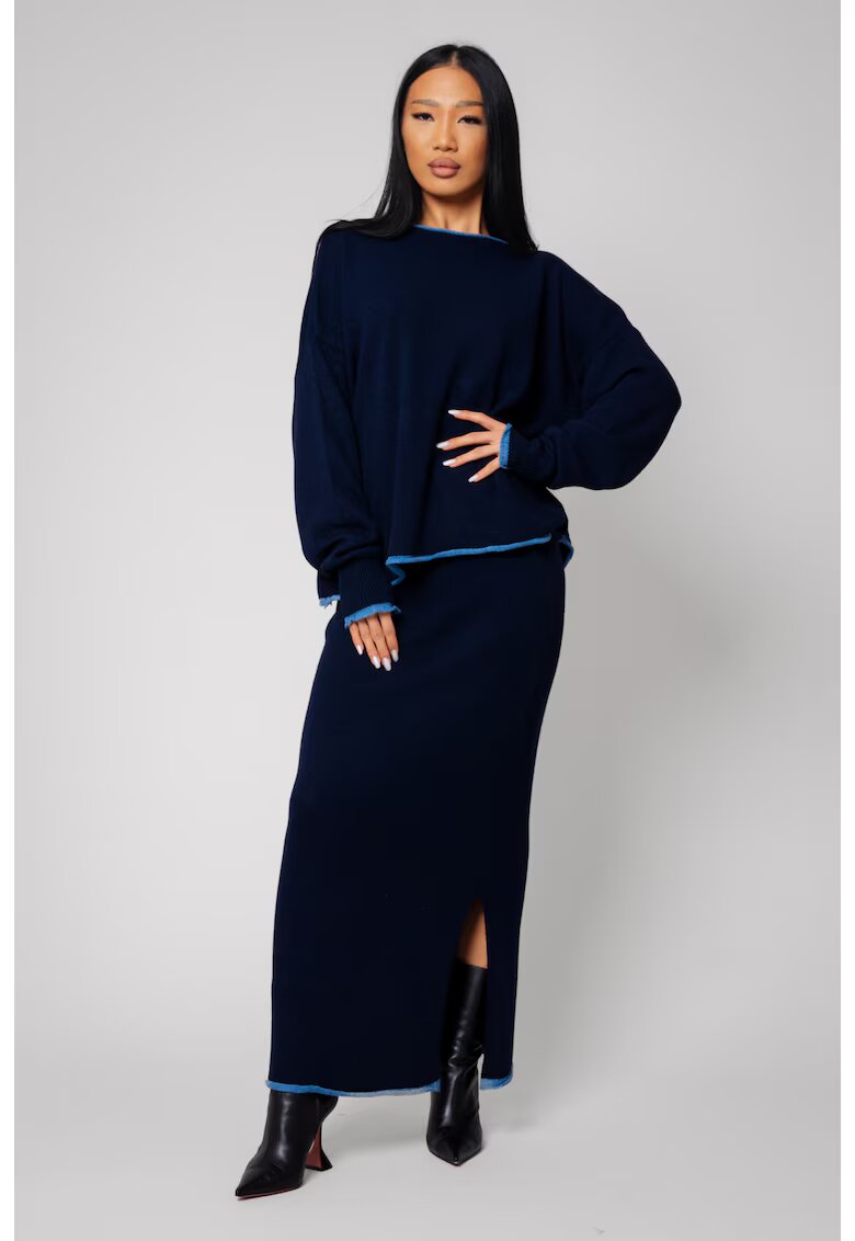 uFIT Комплект Sylvie с пола от смес от вълна и кашмир Navy 14614