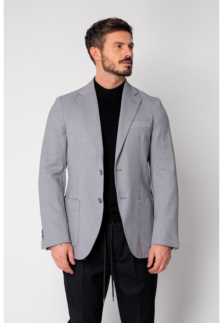 uFIT Сако от смесена материя с вълна Grey 19141