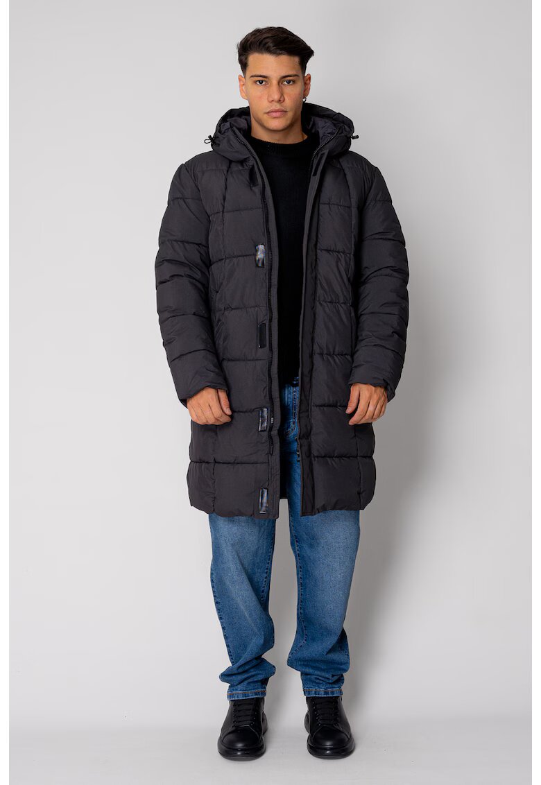 uFIT Яке със цип - Дълго - XL INTL - Grey Anthracite 18688