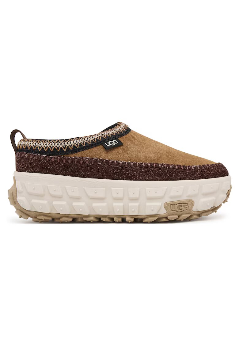Ugg Чехли за дами модел Chestnut Ctc W Venture Daze - естествена кожа - кафяви