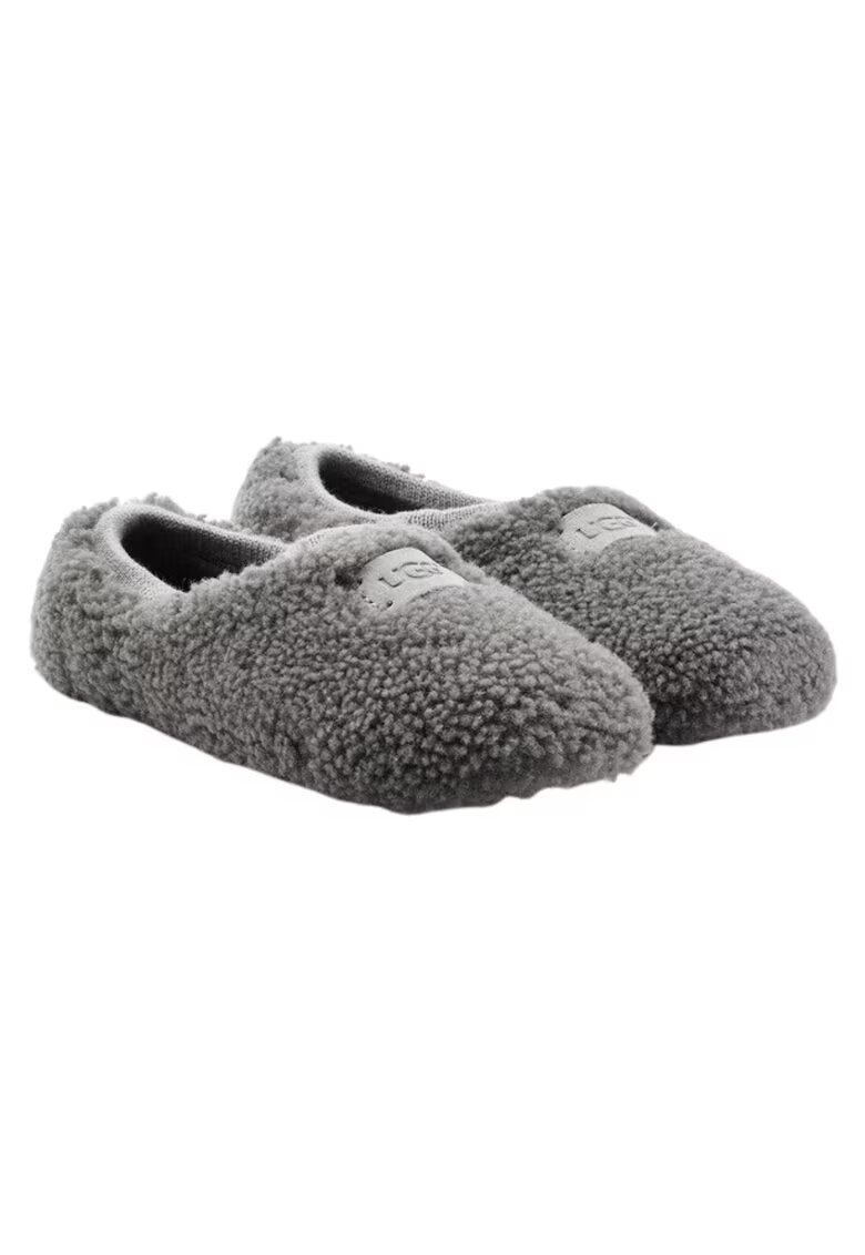 Ugg Дамски чехли слипон - синтетичен косъм - сиви - зимни