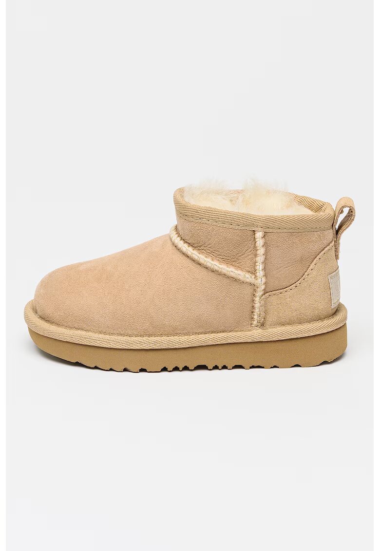 Ugg Непромокаеми велурени боти Classic Ultra Mini