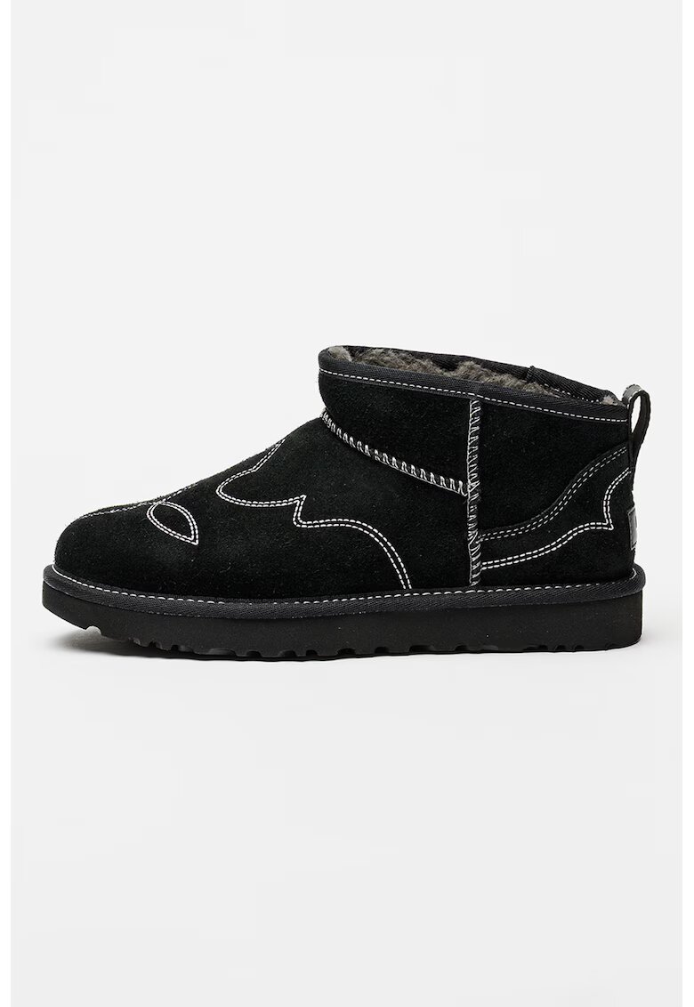Ugg Велурени боти Ultra Mini с лесно обуване