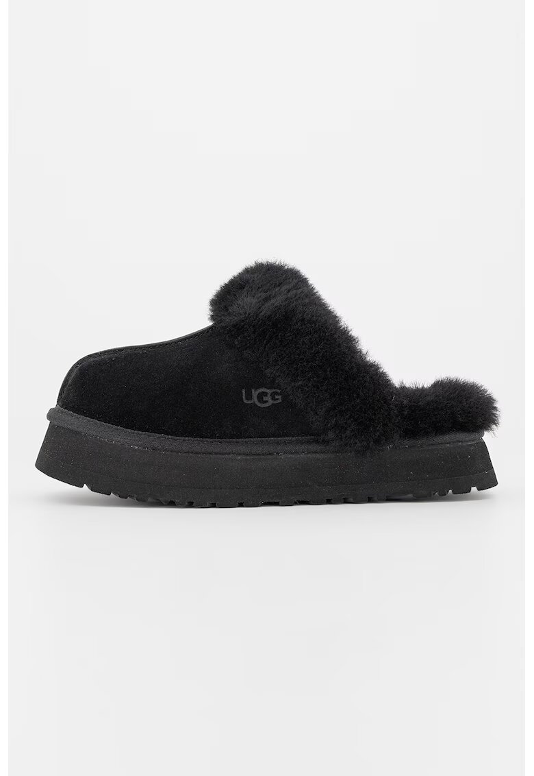 Ugg Велурени домашни пантофи Disquette с вълнена вата