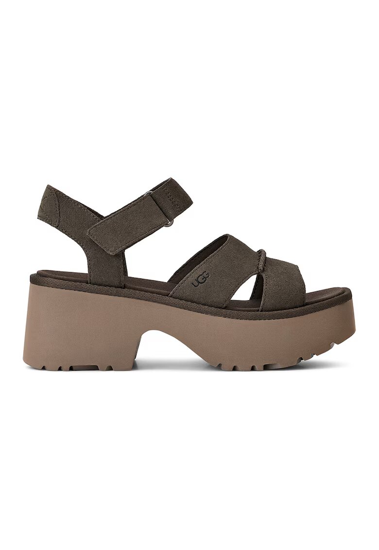 Ugg Велурени сандали New Heights с велкро