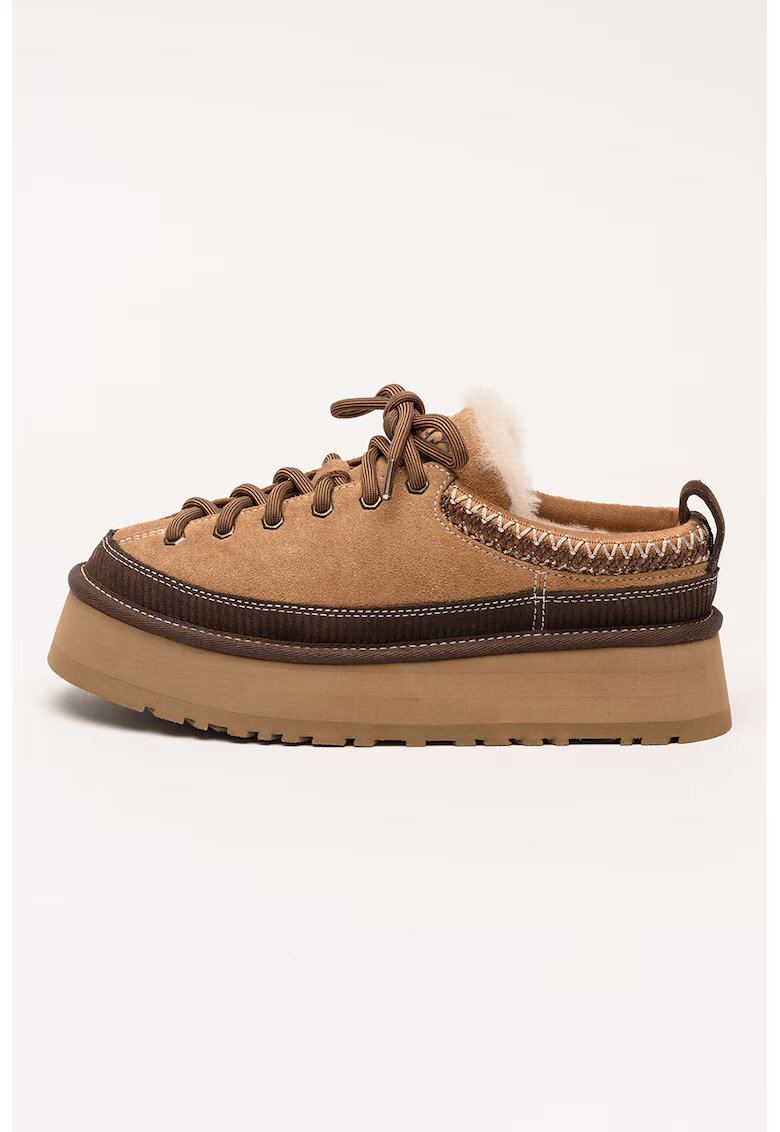 Ugg Велурено сабо Heritage с равна платформа и връзки