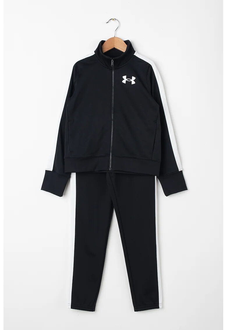 Under Armour Спортен екип с цип и контрастни ленти встрани