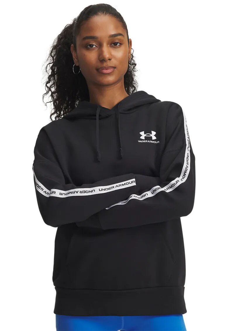 Under Armour Фитнес худи с лого - Бял/Черен