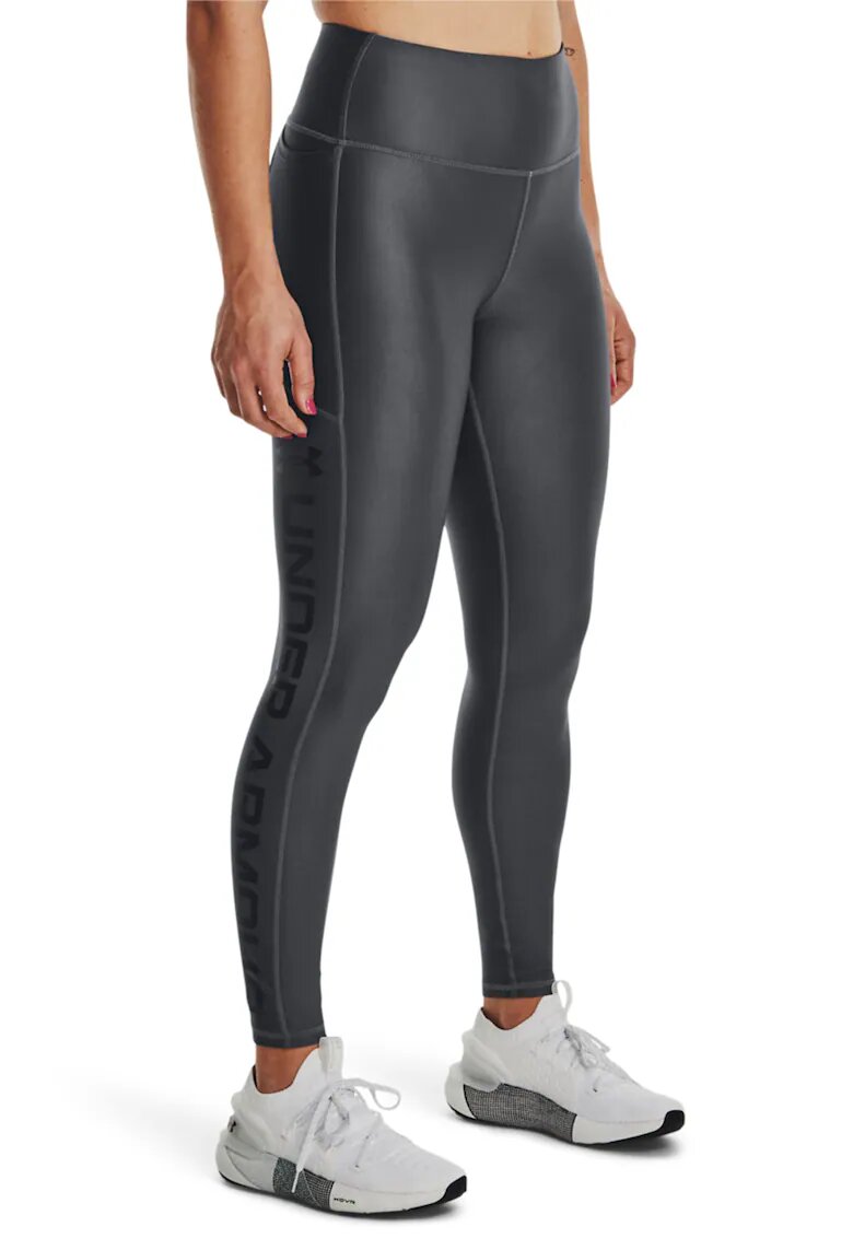 Under Armour Фитнес клин HeatGear® с висока талия - Бял/Черен