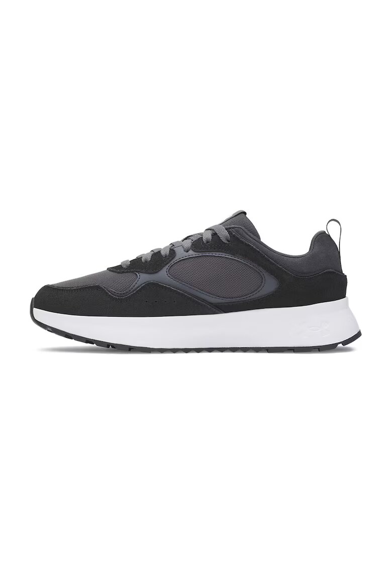 Under Armour Кожени спортни обувки Mirage с текстил - Черен/Антрацитно сиво