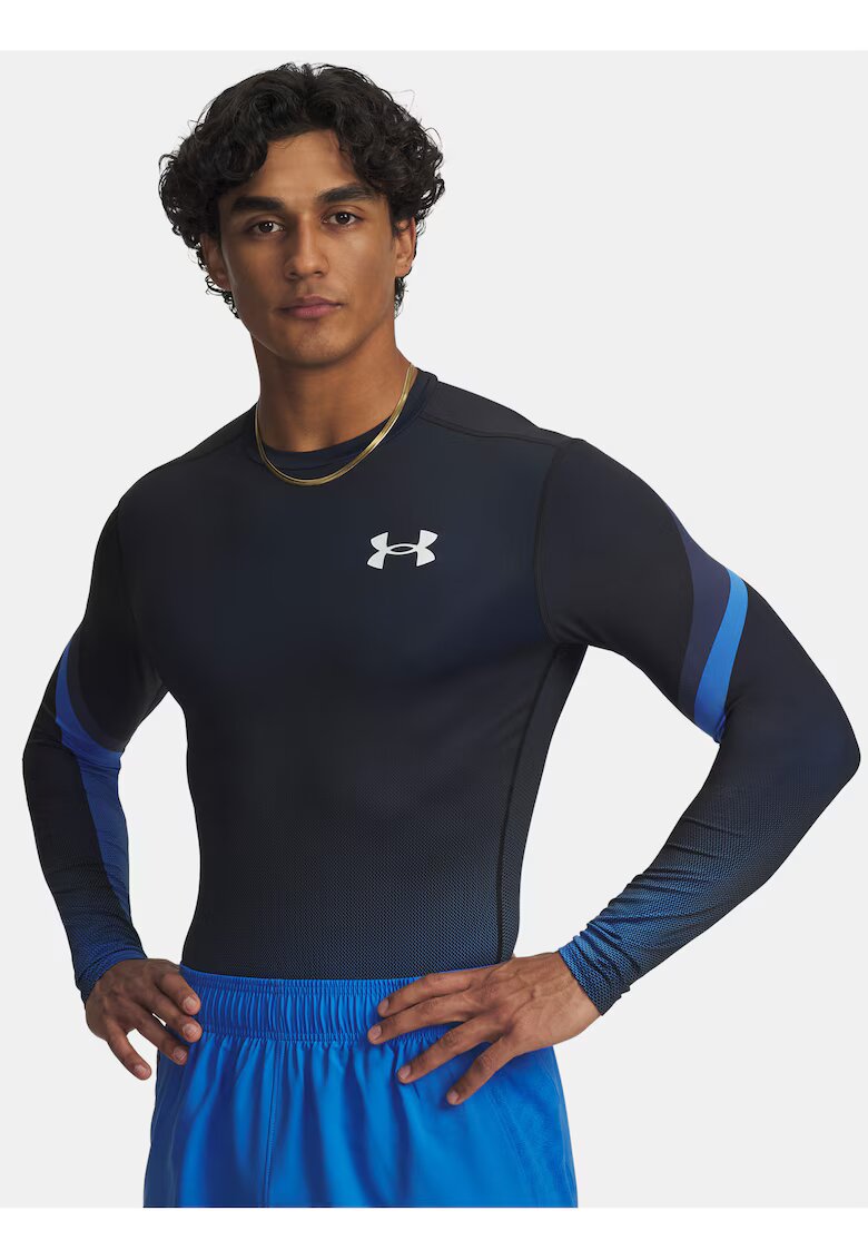 Under Armour Мъжка тениска UA Heatgear Sub Crew LS-BLU Синя