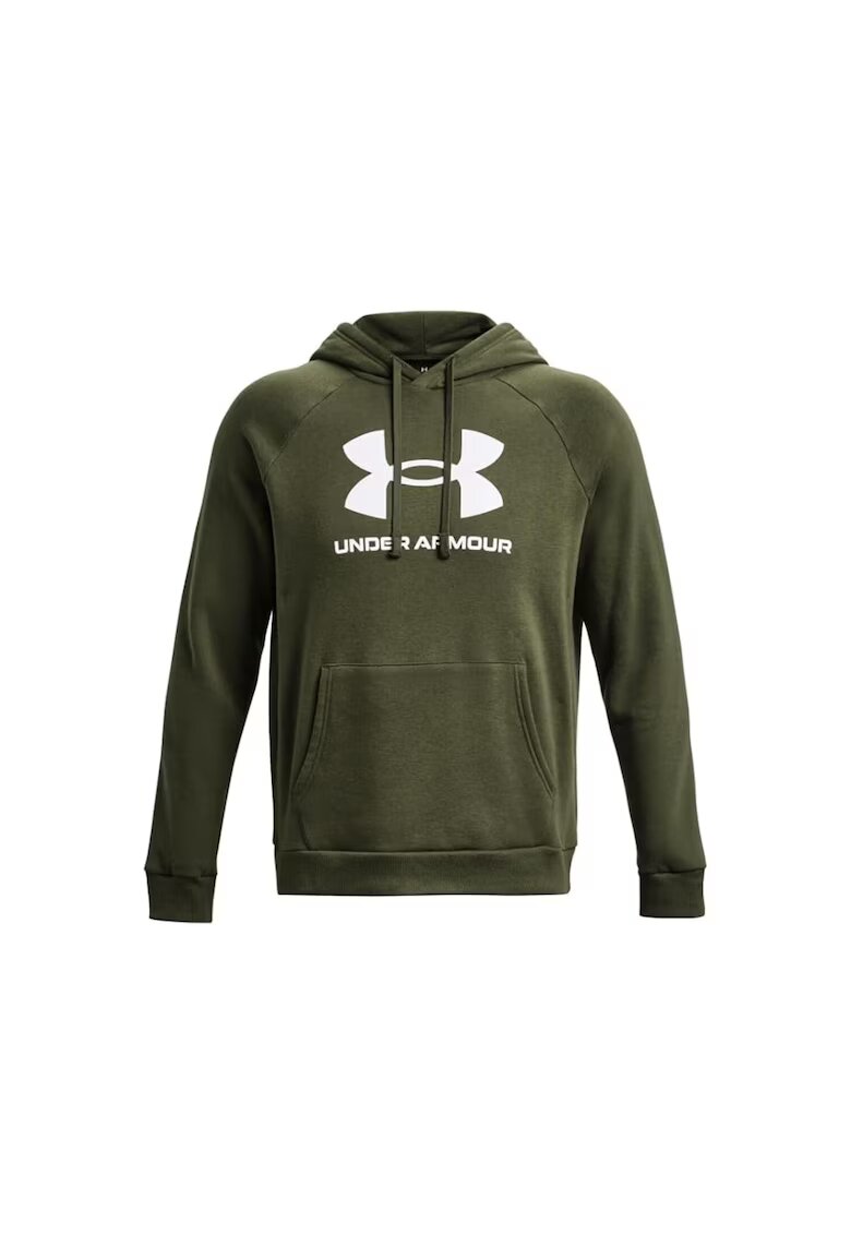 Under Armour Мъжки суичър XS - подплата - качулка - зелено - памук/полиестер