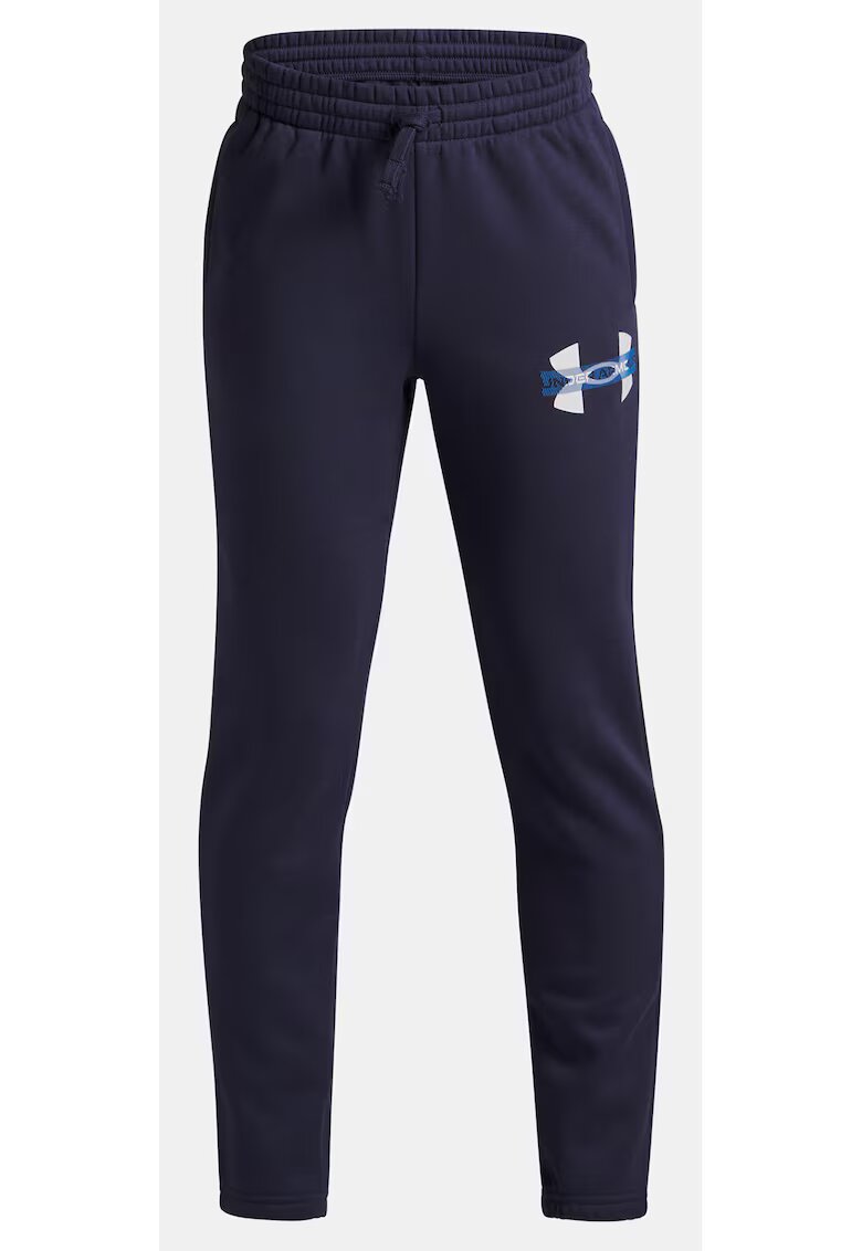 Under Armour Момчешко долнище на анцуг UA Rival Flc Cblck Grphc Jgr-BLU Синьо