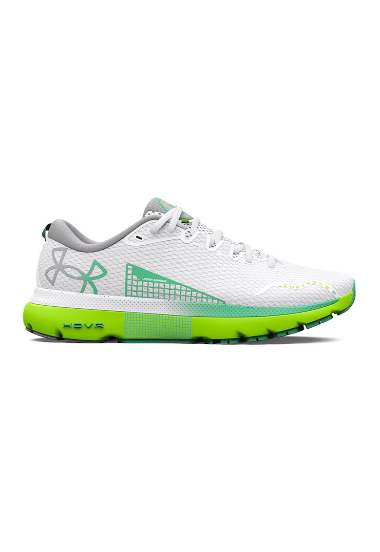 Under Armour Обувки HOVR Infinite 5 за бягане - Бял/Зелен