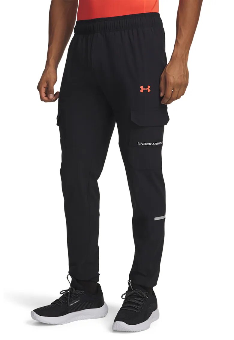 Under Armour Спортен панталон Tech Utility с джобове с капаче - Светлосин/Тъмносин