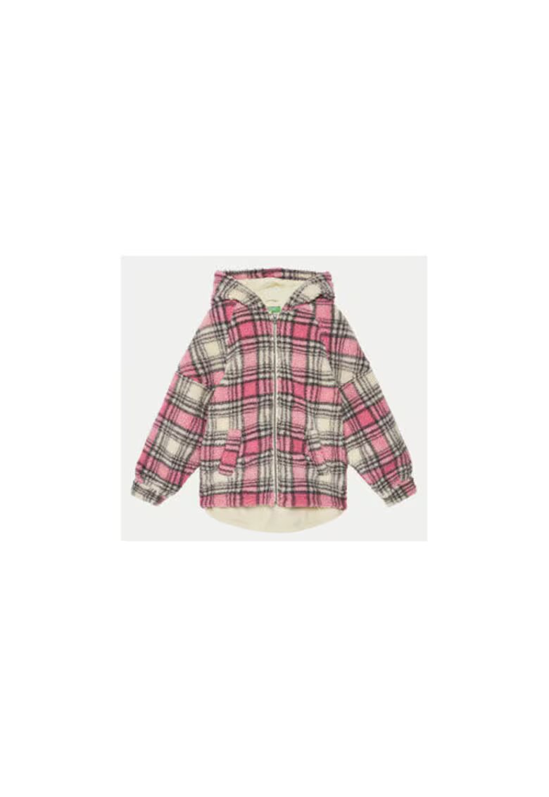 United Colors of Benetton Яке за момиче - 304521188 - Полиестер - Розов