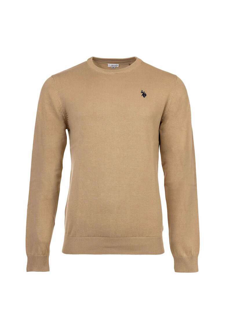 US Polo Assn Фино плетен слим пуловер