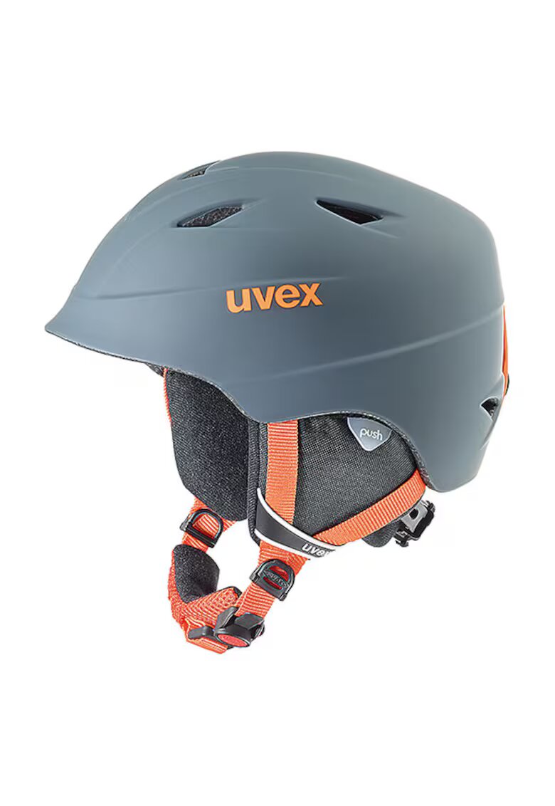 Uvex Каска за ски AirWing Pro 2 - Сив/Оранжев - 52-54см