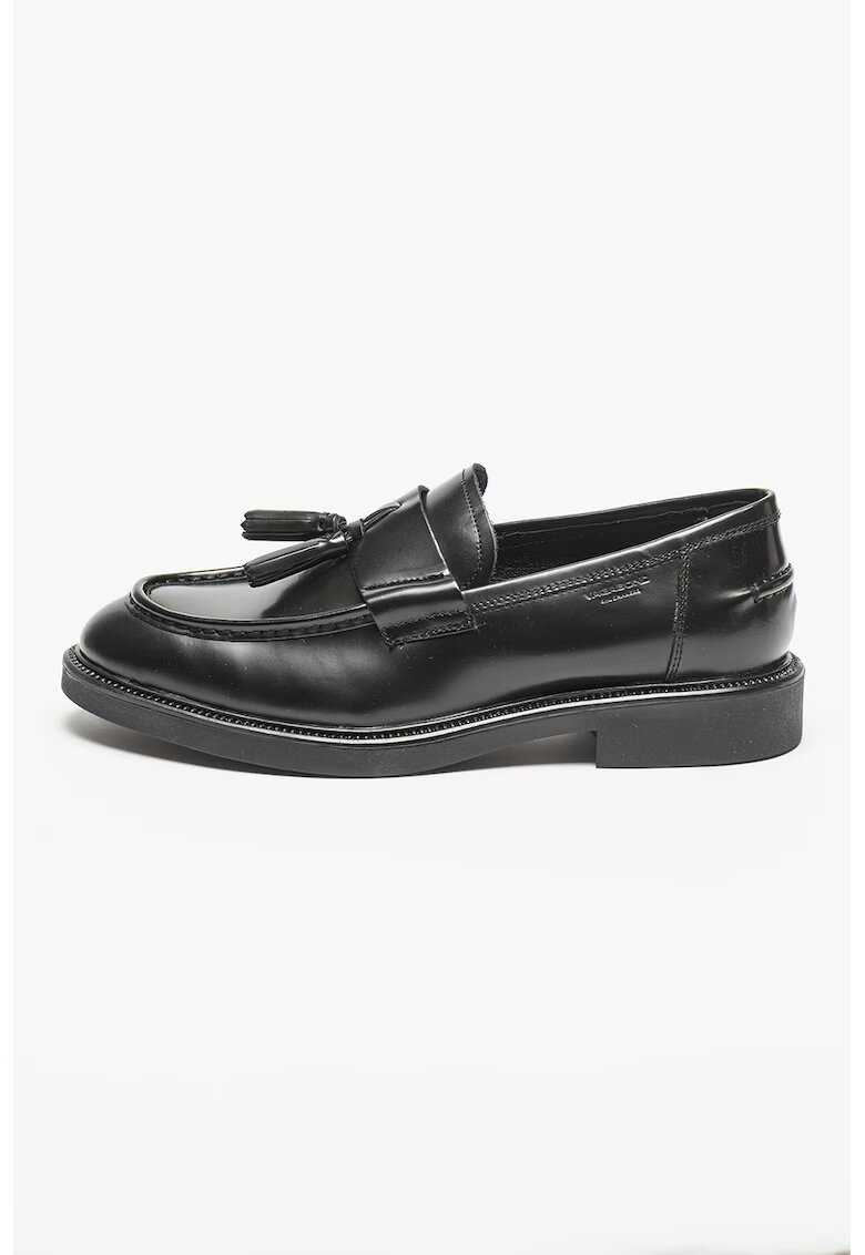 Vagabond Shoemakers Кожени мокасини с пискюли - Черен