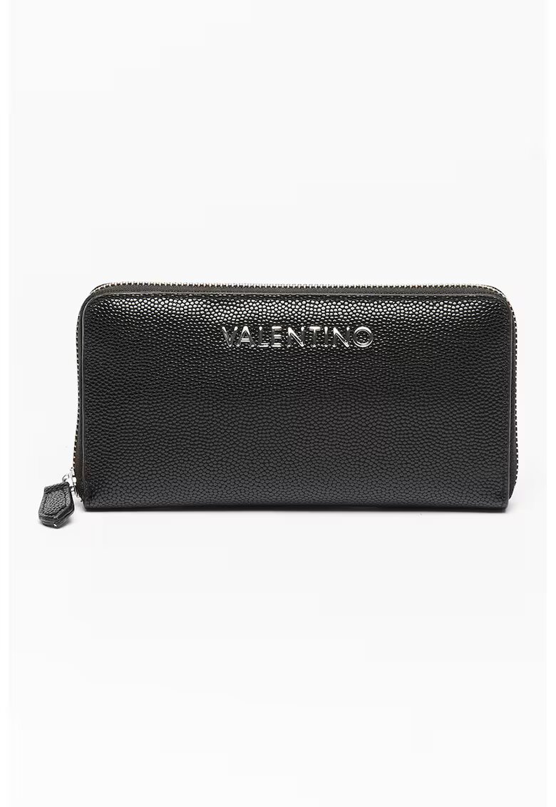 Valentino Bags Портфейл Divina от еко кожа с цип и метално лого