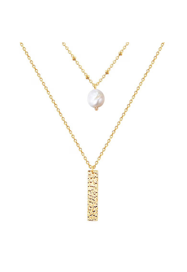 Valero Pearls Колие с 14K златно покритие