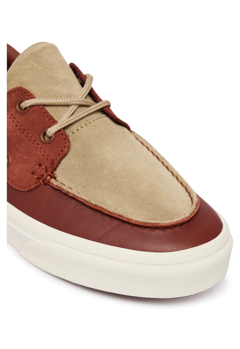 Vans кецове от велур и кожа - с дебела подметка - многоцветни