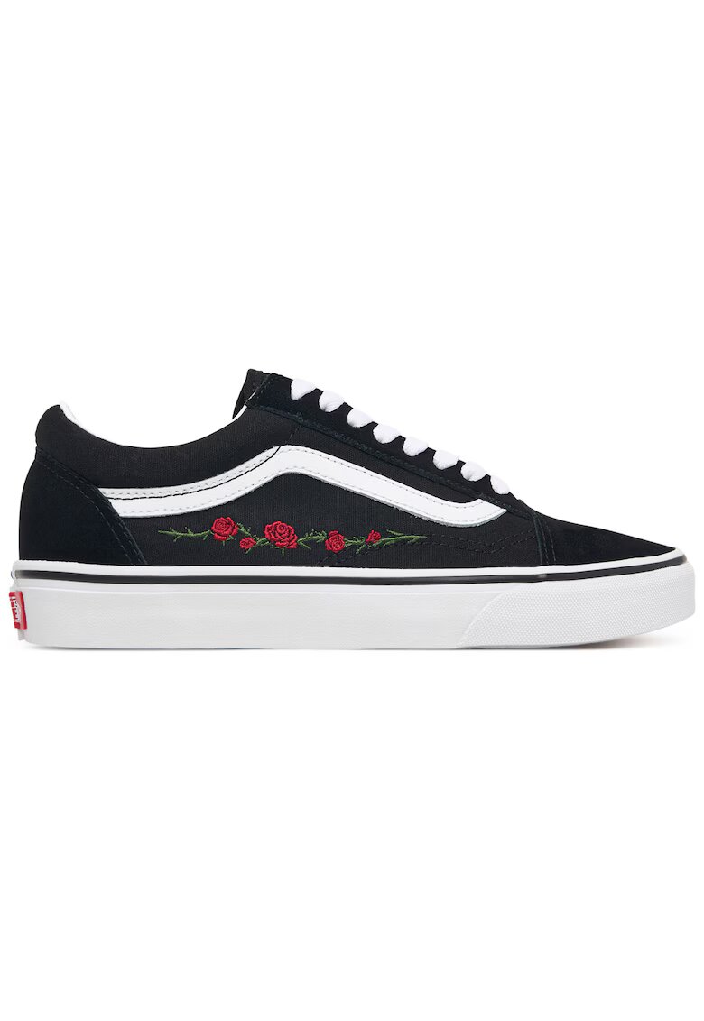 Vans текстилни кецове с бродерия на рози - модел Old Skool - Многоцветни