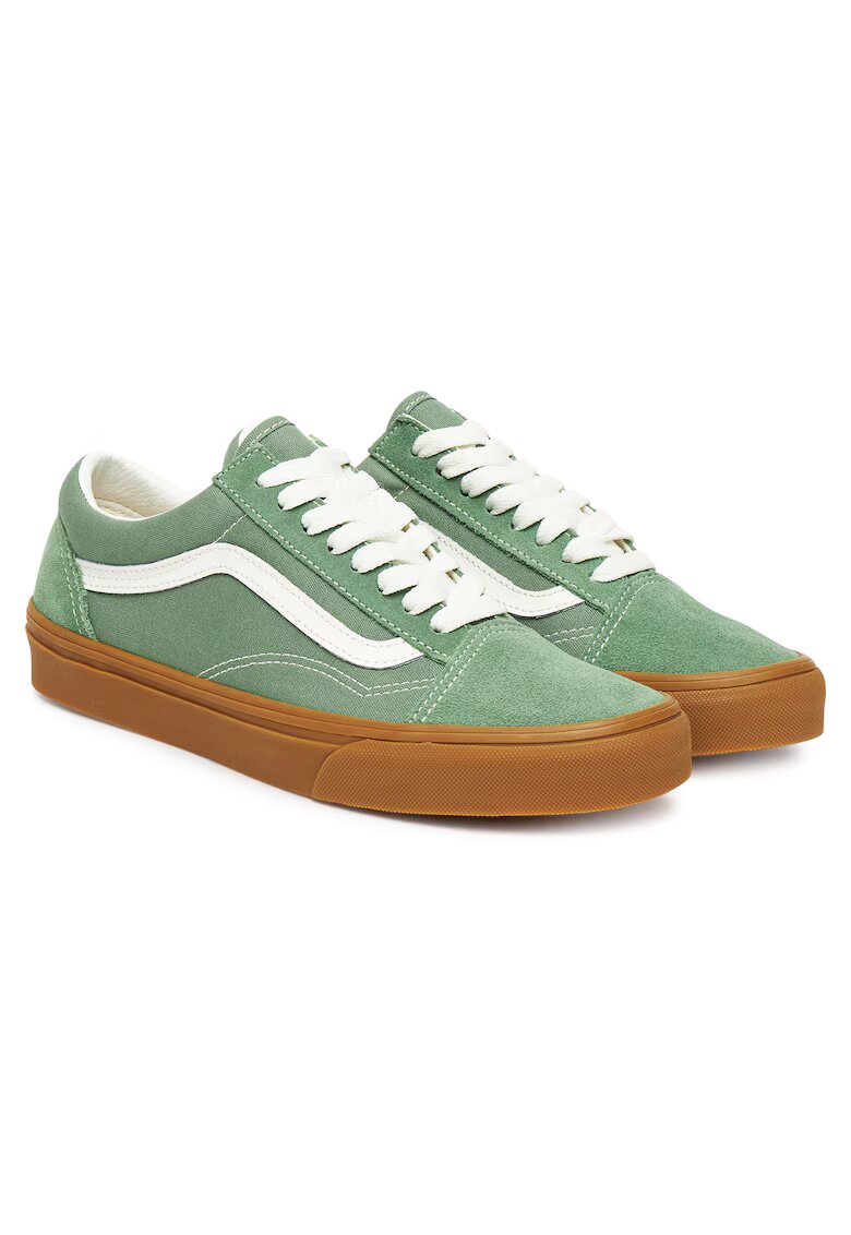 Vans Унисекс кецове Old Skool - естествена кожа - зелени