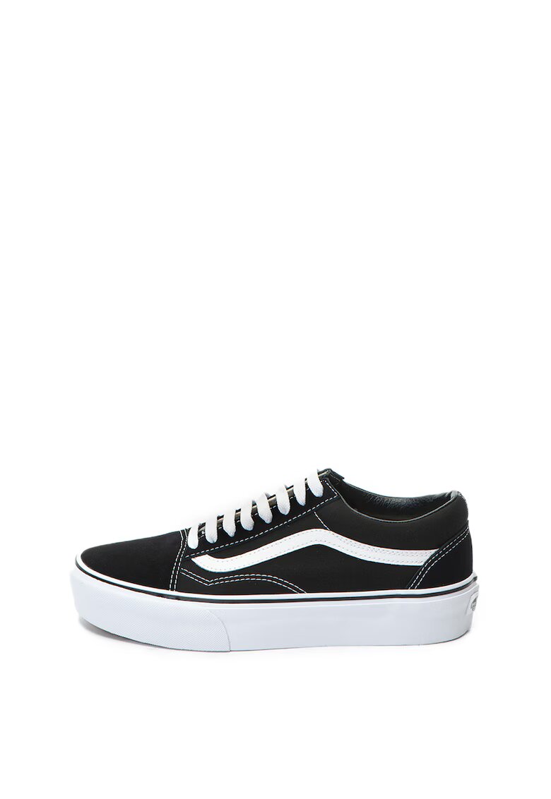 Vans Унисекс кецове с равна платформа Old Skool и велур