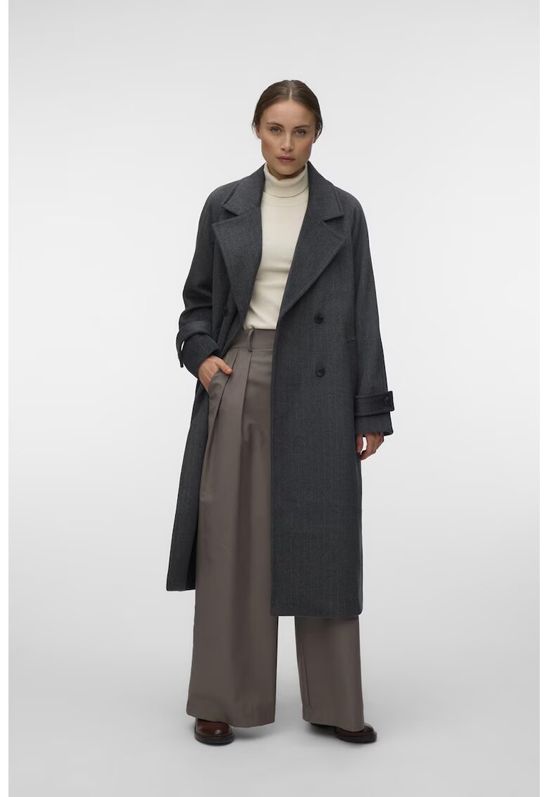 Vero Moda Двуредно палто с вълна