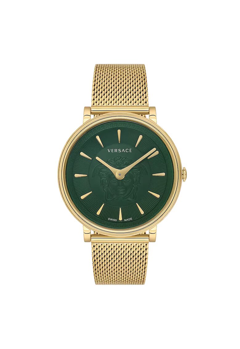 Versace Дамски часовник VE8102519 златист 38мм стомана кварц 5ATM