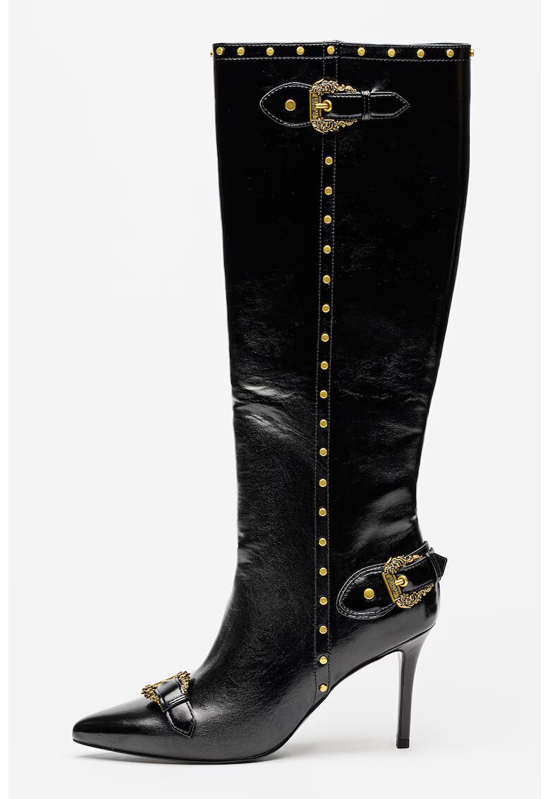 Versace Jeans Couture Ботуши с остър връх и цип