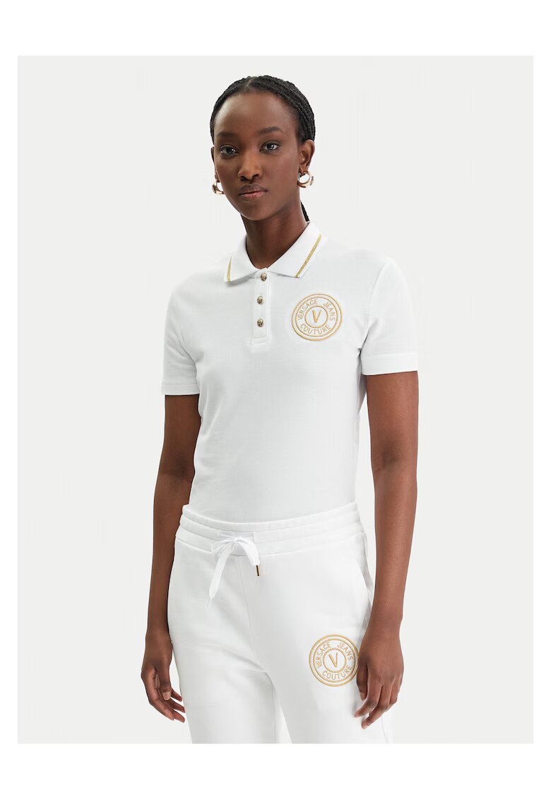 Versace Jeans Couture Дамска тениска - памук - бяла