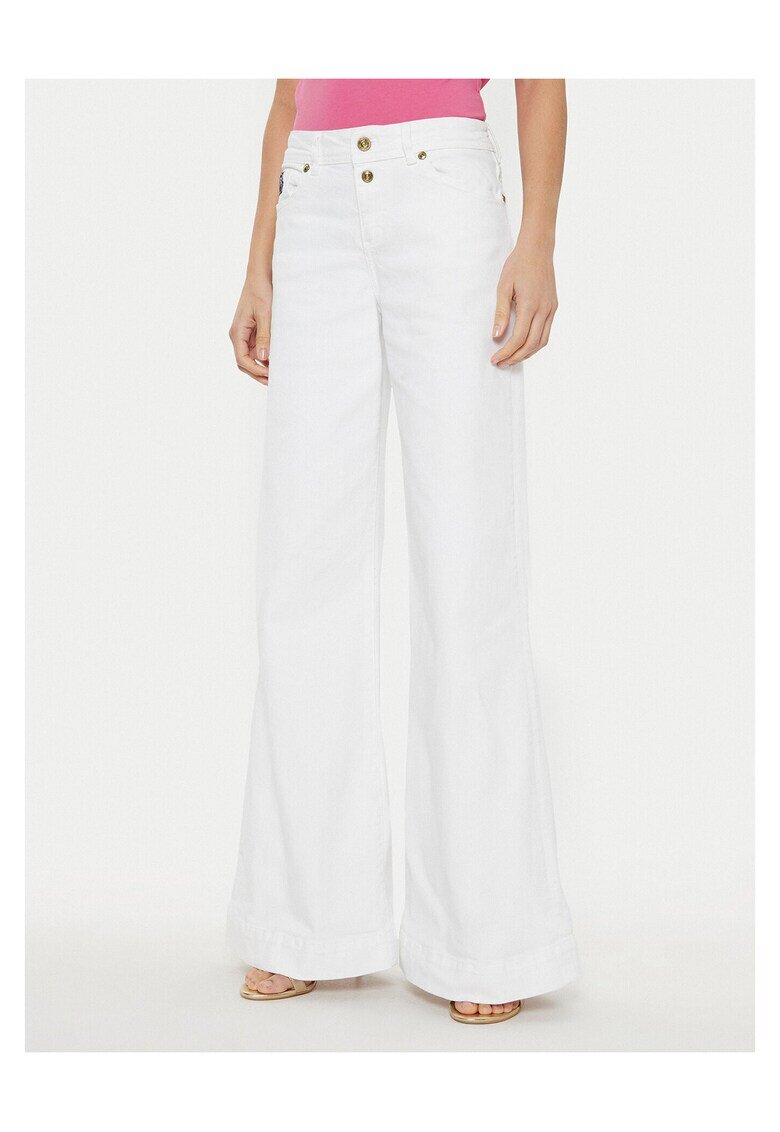 Versace Jeans Couture Дамски блузи бели