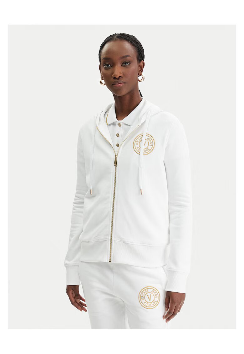 Versace Jeans Couture Дамски суичър - с цип - - памук