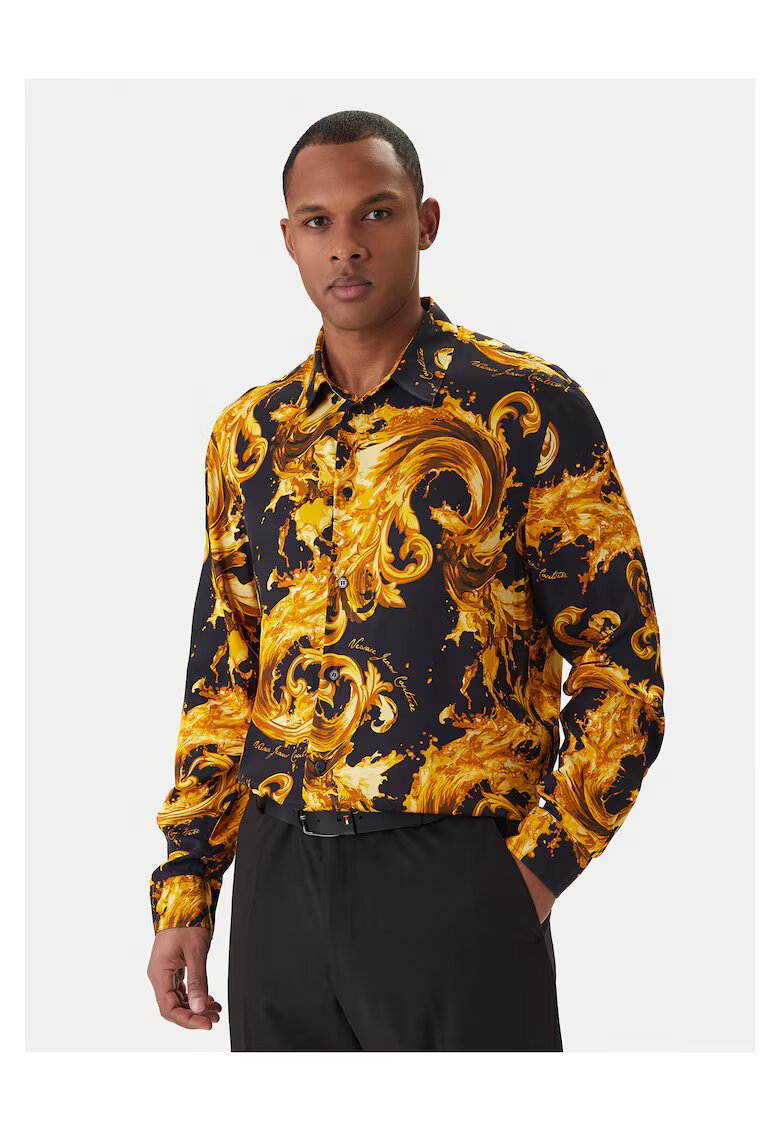 Versace Jeans Couture Мъжка риза - Черен/Жълт