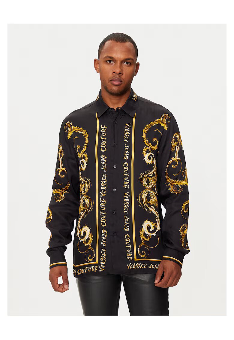 Versace Jeans Couture Мъжка риза - черно/златно