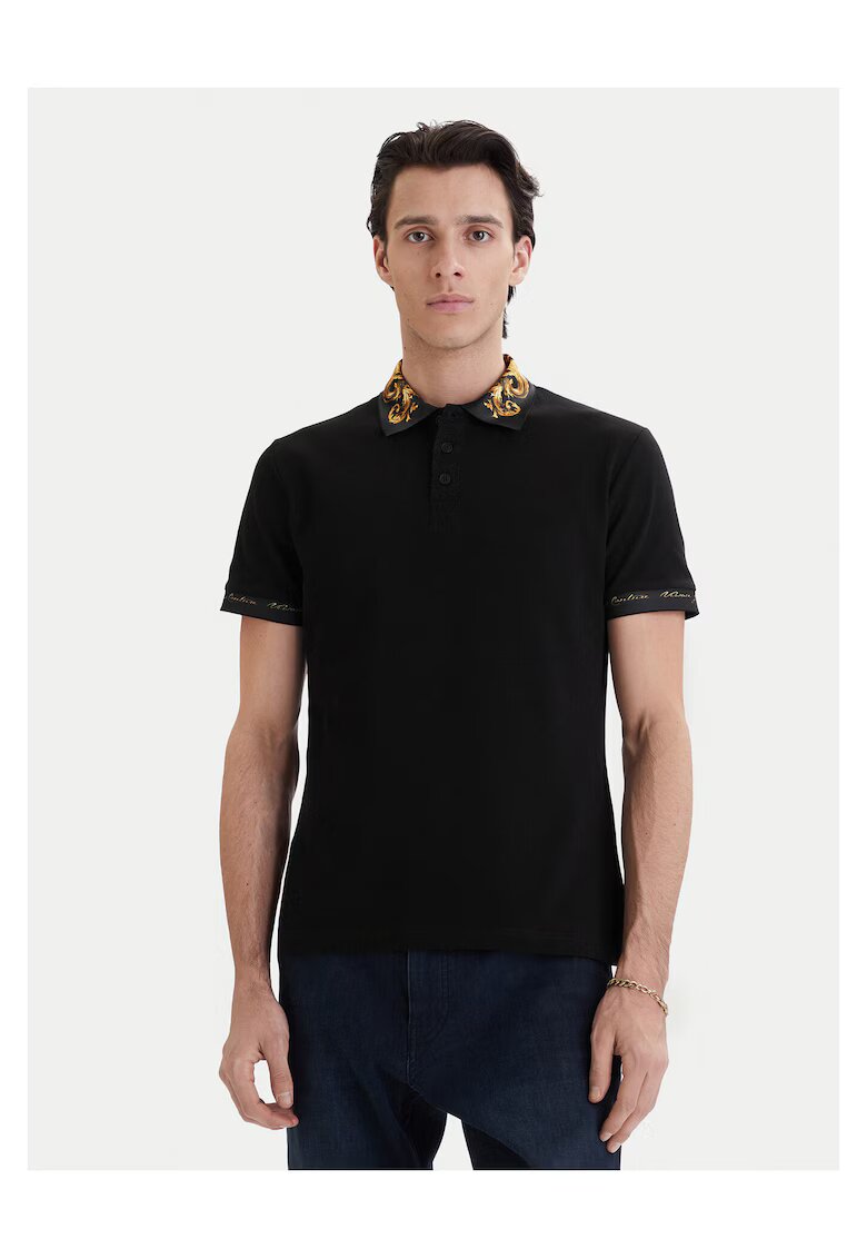 Versace Jeans Couture Мъжка тениска - черна - памук -
