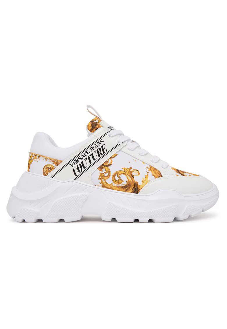 Versace Jeans Couture Мъжки маратонки текстил - бял/златист