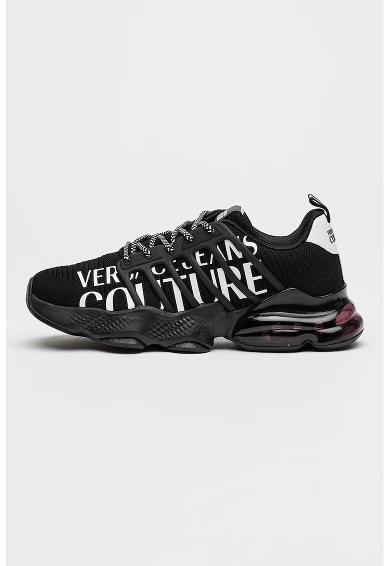 Versace Jeans Couture Спортни обувки с лого и плетен дизайн