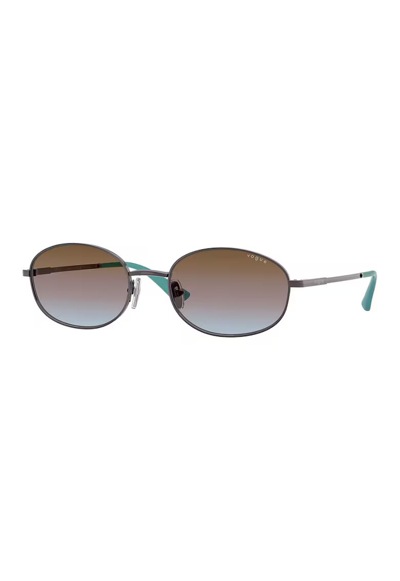 VOGUE EYEWEAR Овални слънчеви очила с полляризация - Златист/Черен