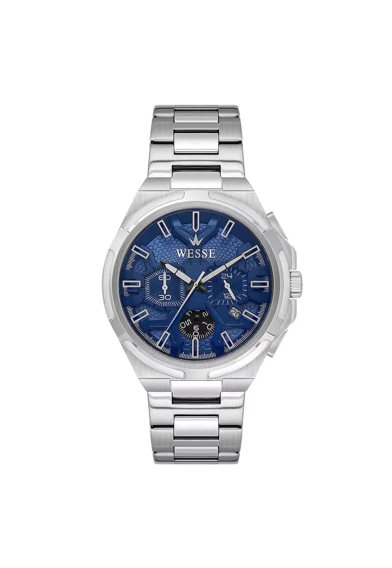 Wesse Мъжки часовник WWG209102 - 47мм - стоманена каишка - водоустойчив на 5 ATM - сребрист