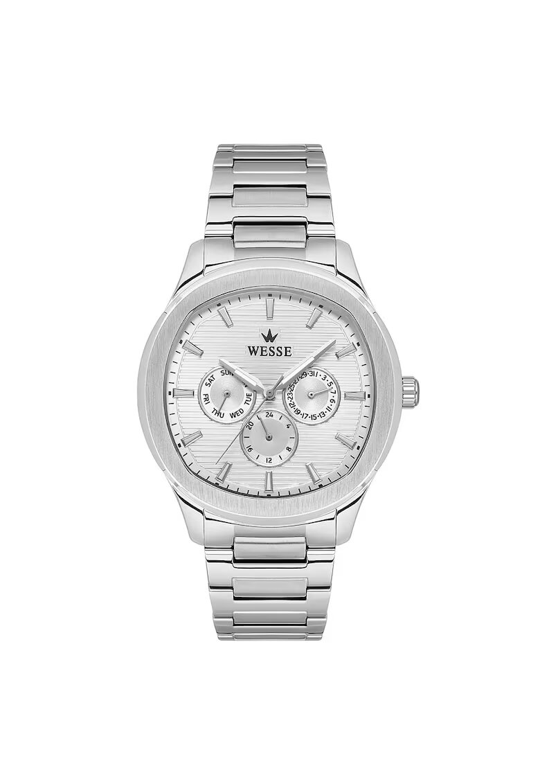 Wesse Мъжки часовник WWG402901 - 44 мм - стоманена каишка - водоустойчив на 5 ATM - сребрист