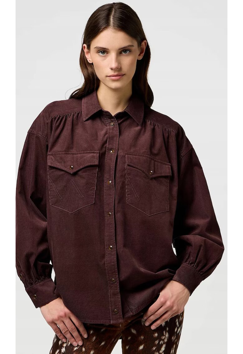 Wrangler Дамска риза Femme Yoke Western - 100% памук - свободна кройка