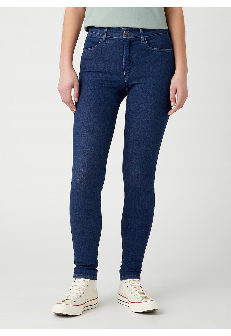 Wrangler Дамски дънки - High Skinny - Skinny Fit - Висока талия - 5 джоба - Цип - Дълги - Памук -