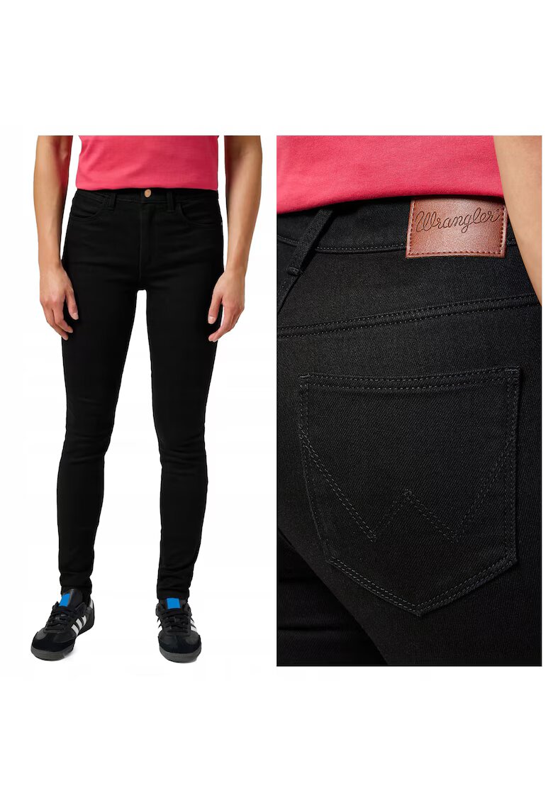 Wrangler Дамски дънки - High Skinny - Skinny Fit - Висока талия - Цип - Дълги - 5 джоба - Памук - W27-L30 US