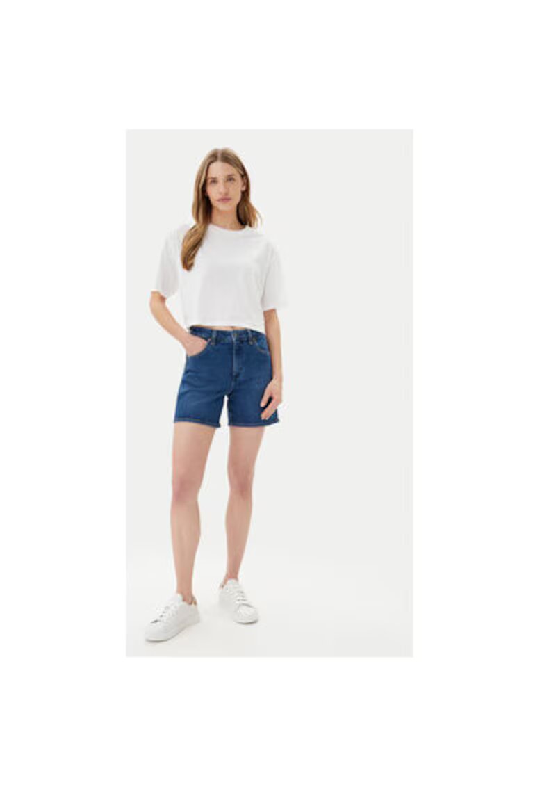 Wrangler Дамски шорти 112366267 - Дънкови - Памук/Еластан -