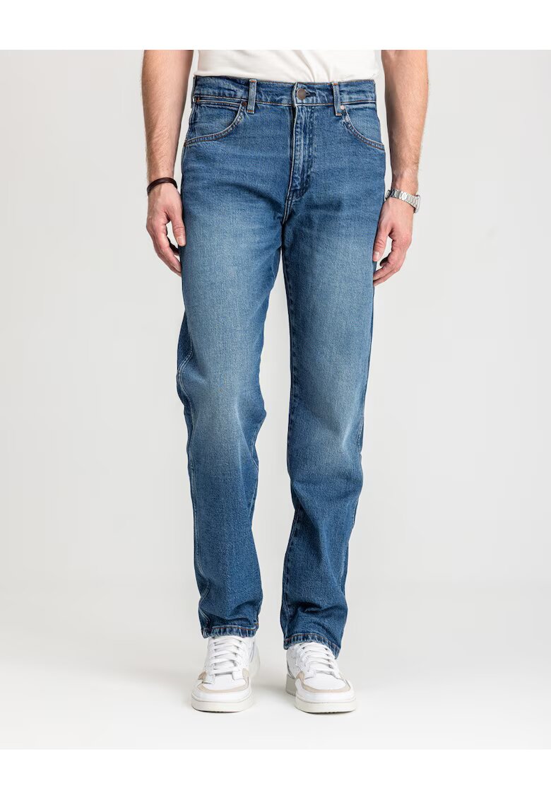 Wrangler Мъжки дънки - Frontier - Права кройка - Средна талия - Цип - Дълги - 5 джоба - Памук -
