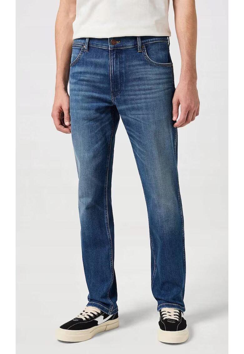 Wrangler Мъжки дънки Greensboro regular straight - син памук